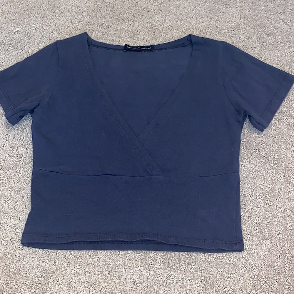 Brandy Melville Amara Top Dark Blue
